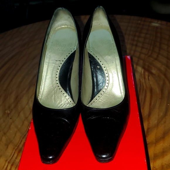 Charles Jourdan Black Stiletto Heel Pump Pointed Toe Womens 35 4.5/5 - Picture 1 of 4